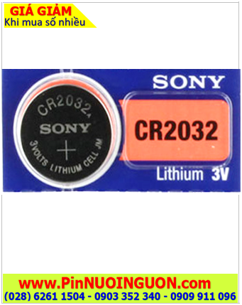 Pin máy đo huyết áp - Pin máy đo tiểu đường CR2032 lithium 3V chính hãng Sony Made in Indonesia | có sẳn hàng